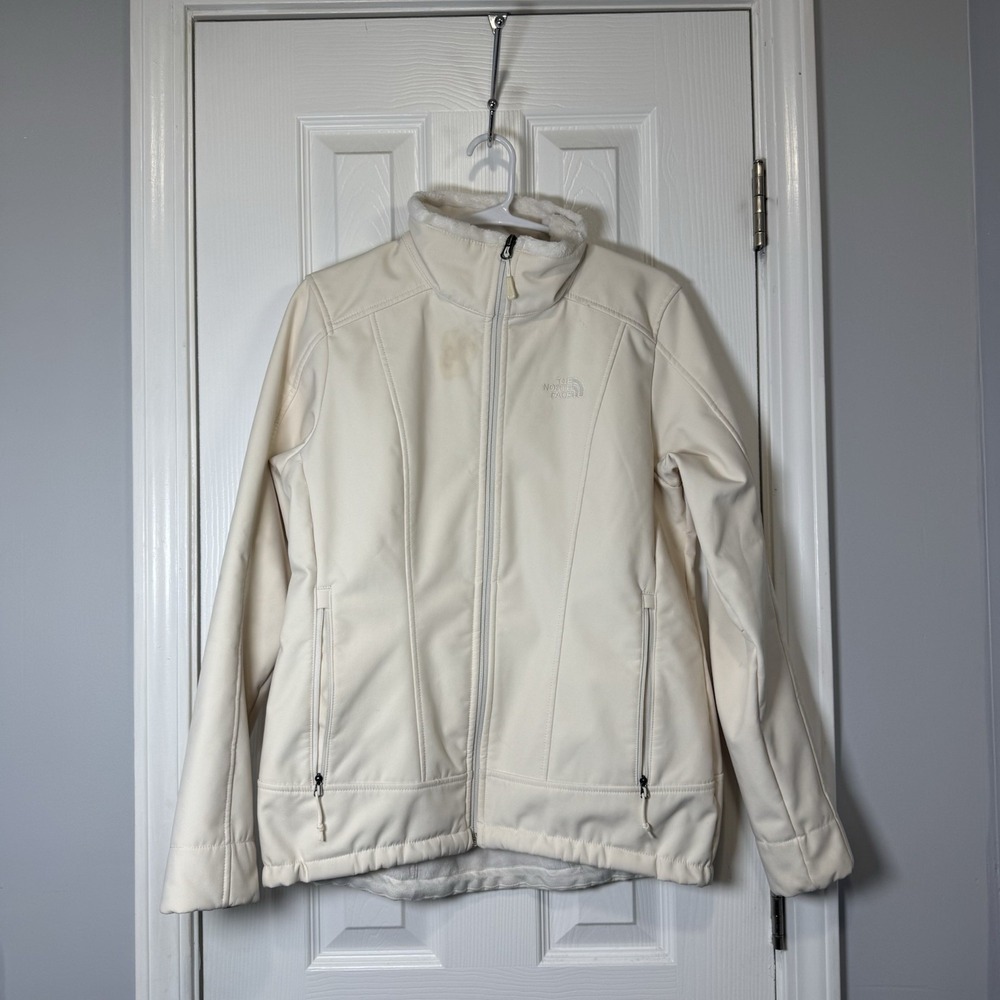 The North Face Apex Bionic 2 Jacket Women M Full Zip Fleece Lined Softshell Gorp